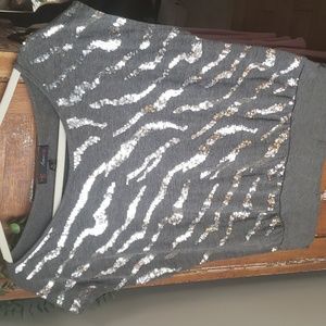 Sequence animal print top xl